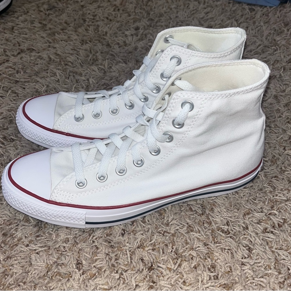 high top white converse | 7 mens 9 womens